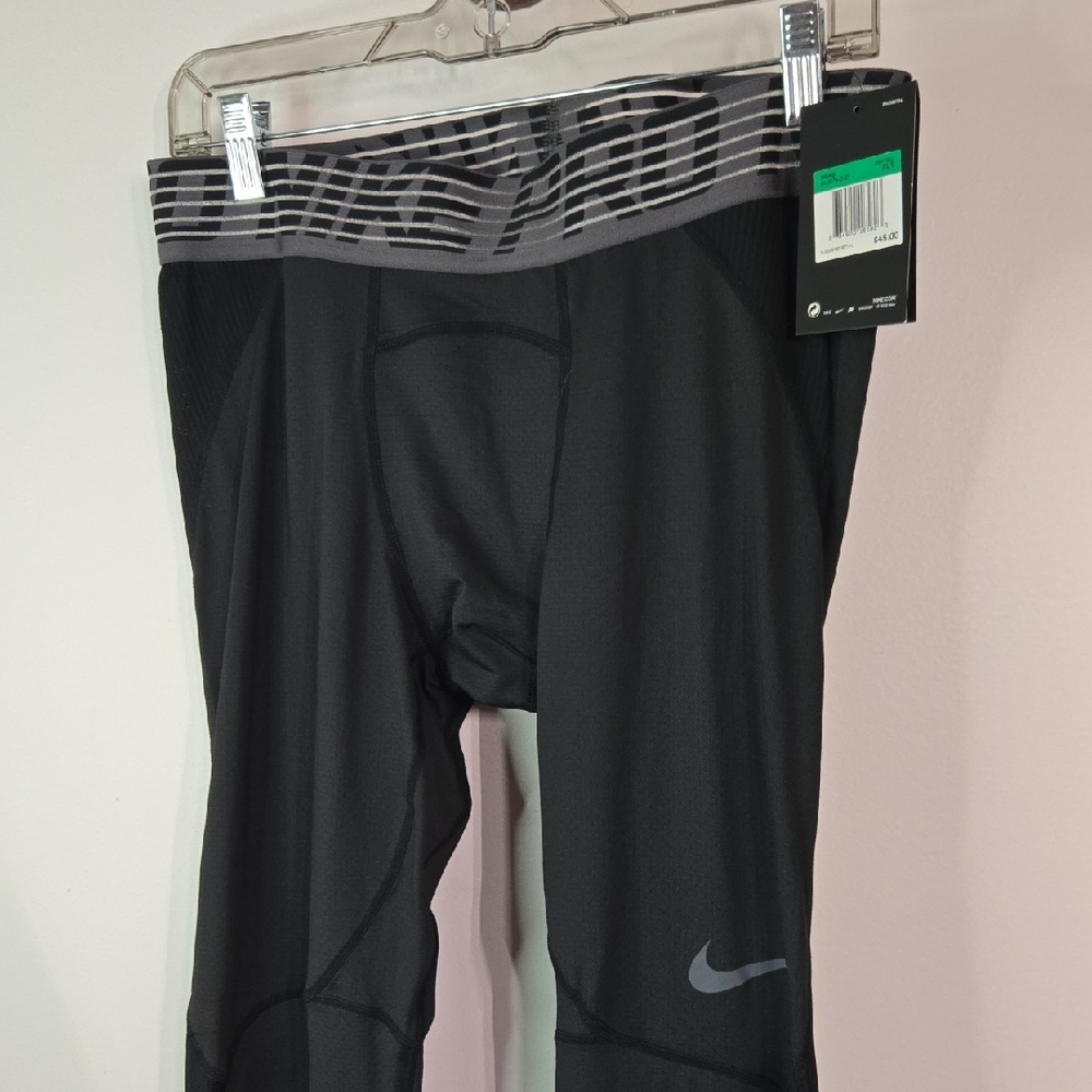 Nike Hypercool Compression Black and Gray Performance Leggings